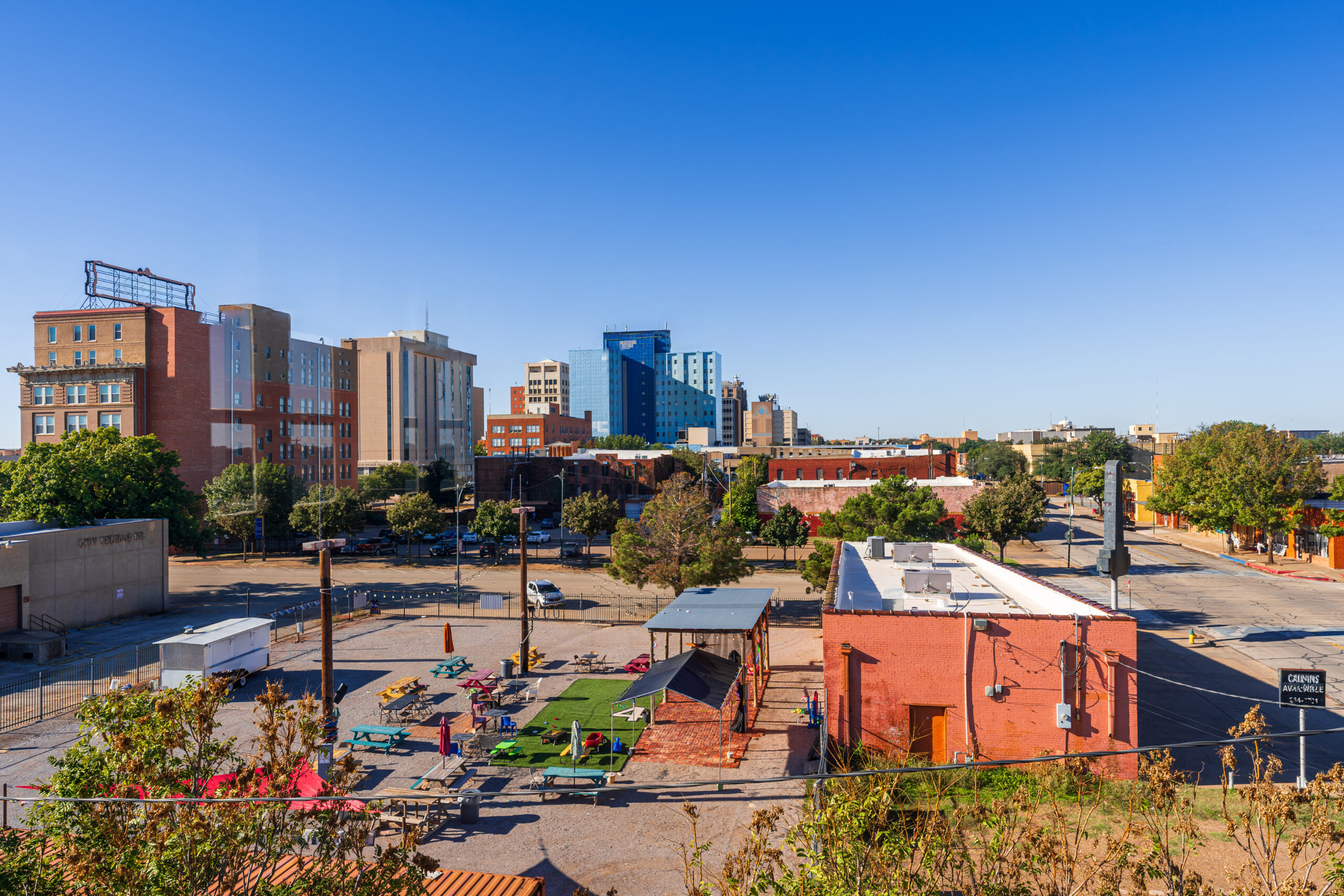 Wichita Falls Modest Downtown City Skyline, Texas